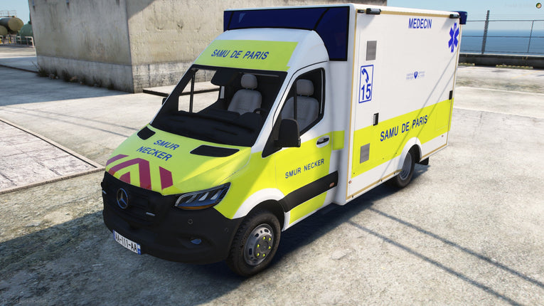 2019 Mercedes Sprinter SAMU De Paris Ambulance - Non ELS