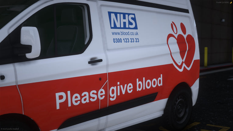 2021 NHS Blood and Transplant Ford Transit Custom