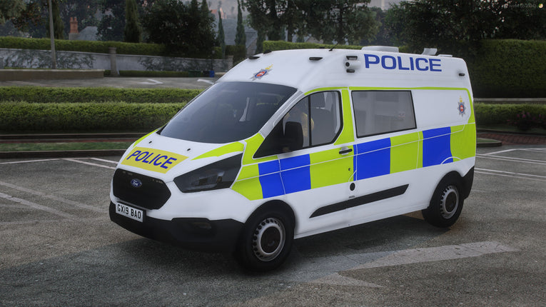 2018 Surrey Police Ford Transit Custom LWB Cell Van