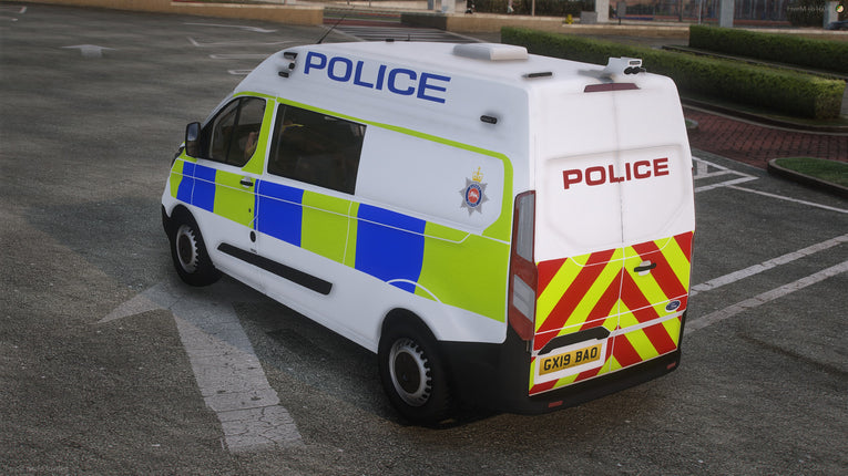 2018 Surrey Police Ford Transit Custom LWB Cell Van
