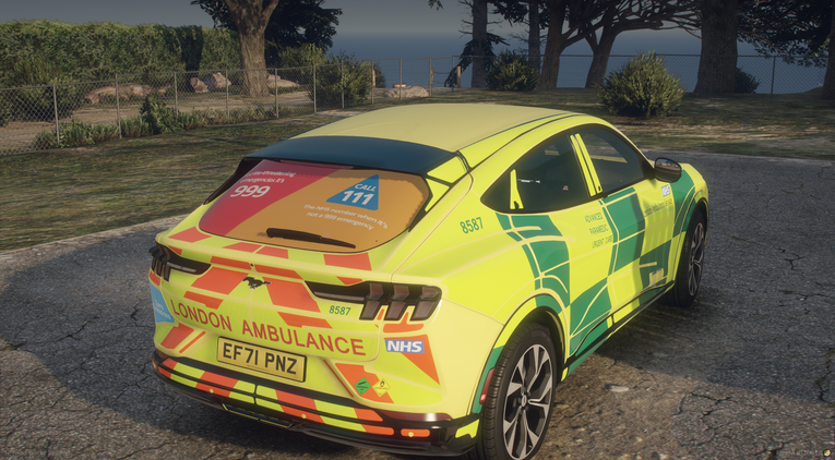 London Ambulance Mustang Mach E Urgent Response Car