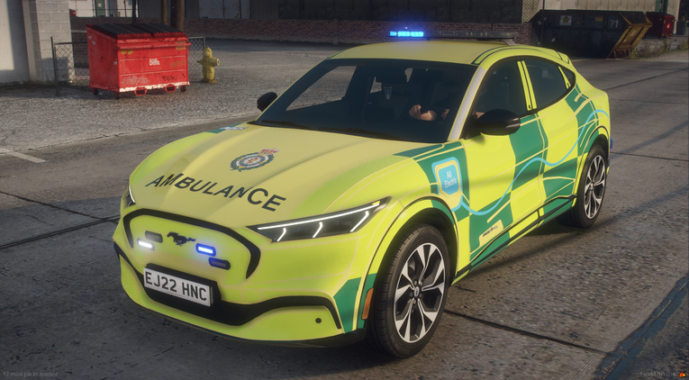 London Ambulance Mustang Mach E FRU