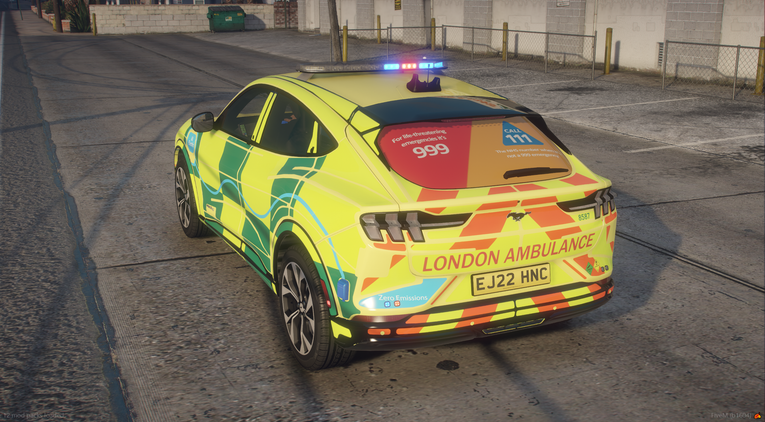 London Ambulance Mustang Mach E FRU