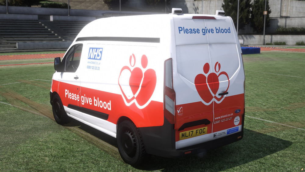 2017 NHS Blood and Transplant Ford Transit Custom