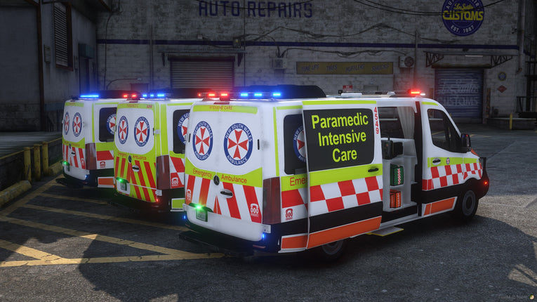 2019-2023 NSW Ambulance Mercedes Benz Sprinter - No Bullbar