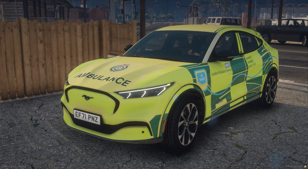London Ambulance Mustang Mach E Urgent Response Car
