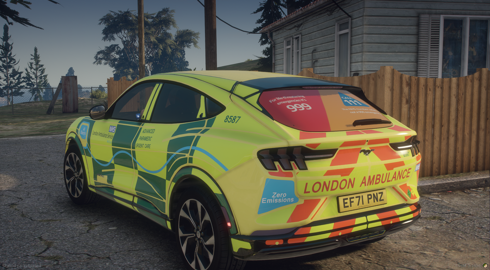 London Ambulance Mustang Mach E Urgent Response Car